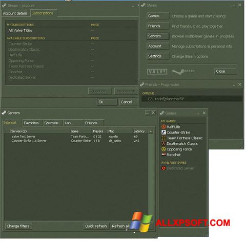 Screenshot Steam Windows XP