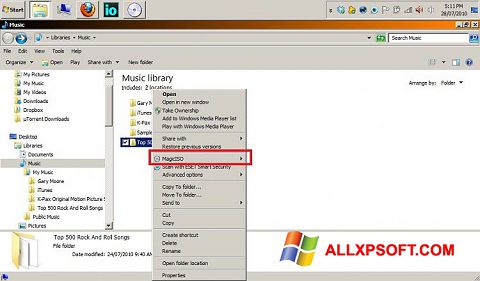 Screenshot MagicISO Windows XP