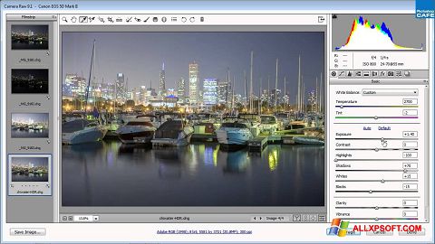 Screenshot Adobe Camera Raw Windows XP
