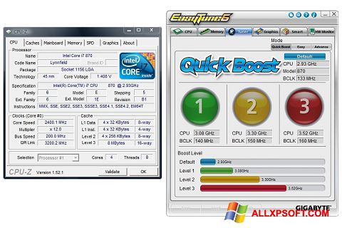 Screenshot EasyTune Windows XP