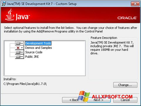 Screenshot Java Development Kit Windows XP